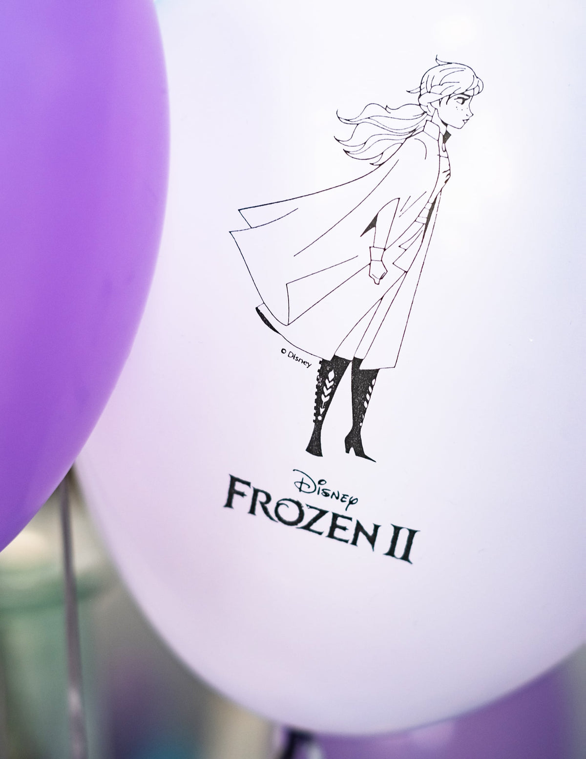 Détail de l'illustration d'Elsa du ballons en latex La Reine des Neiges 2