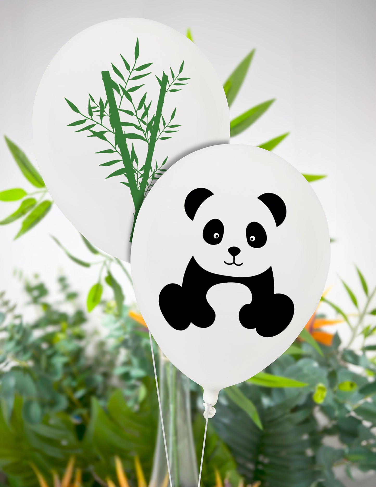 8 panda lateks balona 25 cm ukras za rođendan 