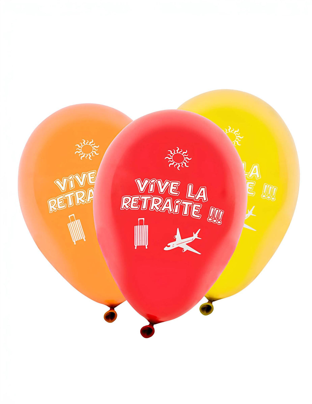 8 baloni od lateksa viva la retraite za odrasli višebojni