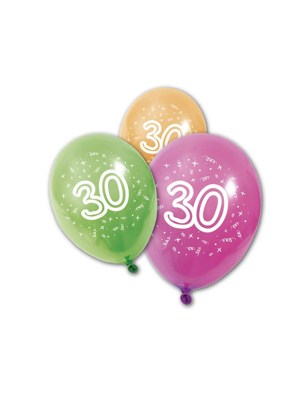 baloni en latex rođendan 30 godina multicolores avec imprimé bijela