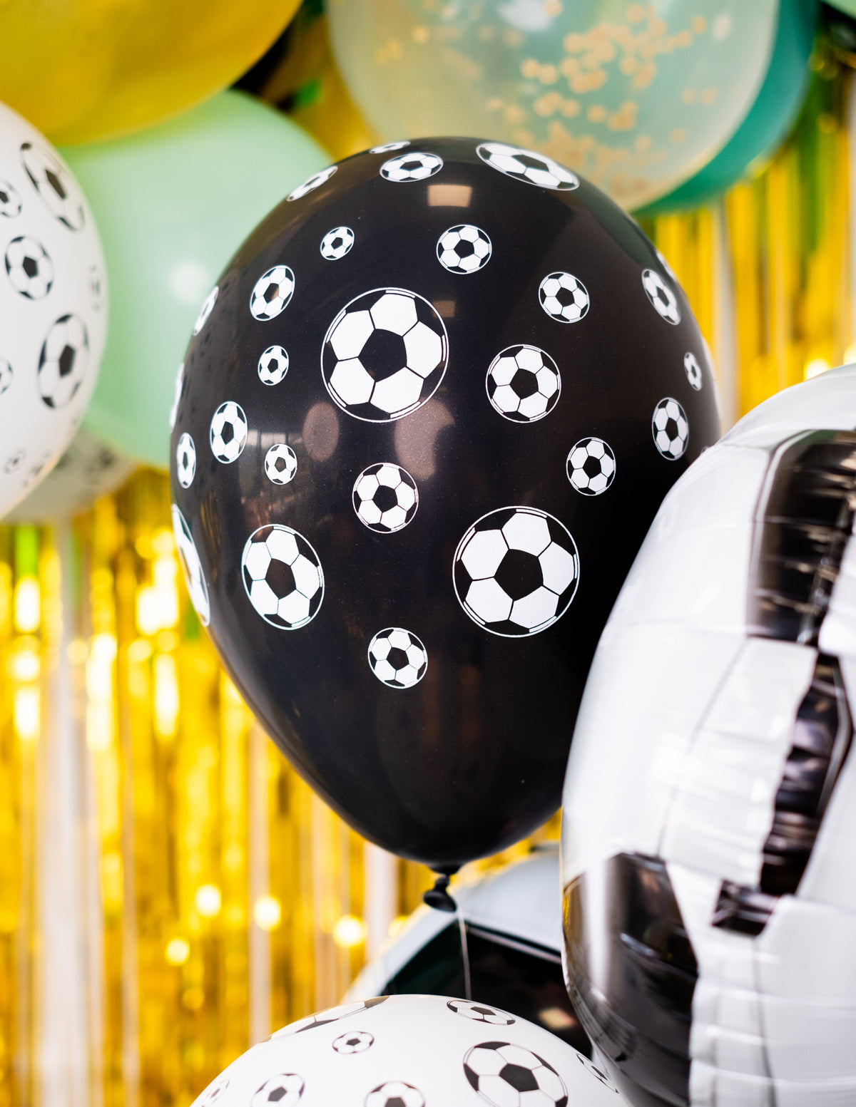 Mise en situation des ballons latex Foot