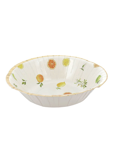 8 zdjelica za pjenušave boce od citrusa, kartonske, krem, narančaste, žute i zlatne, 13,5 cm, voćni ukras