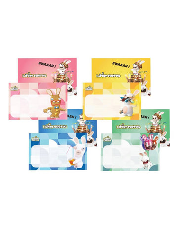 8 Pozivnih kartica s omotnicama Rabbids