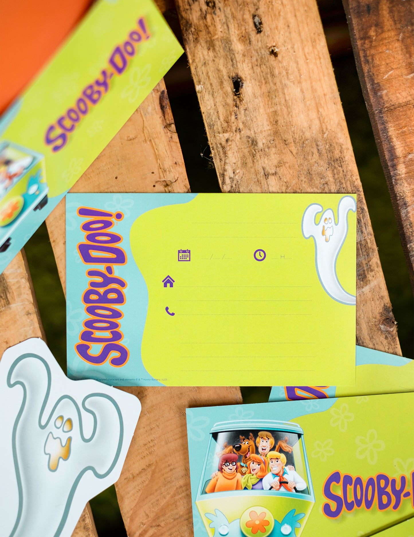 8 Pozivnice s Scooby-Doo omotnicom 10x16cm