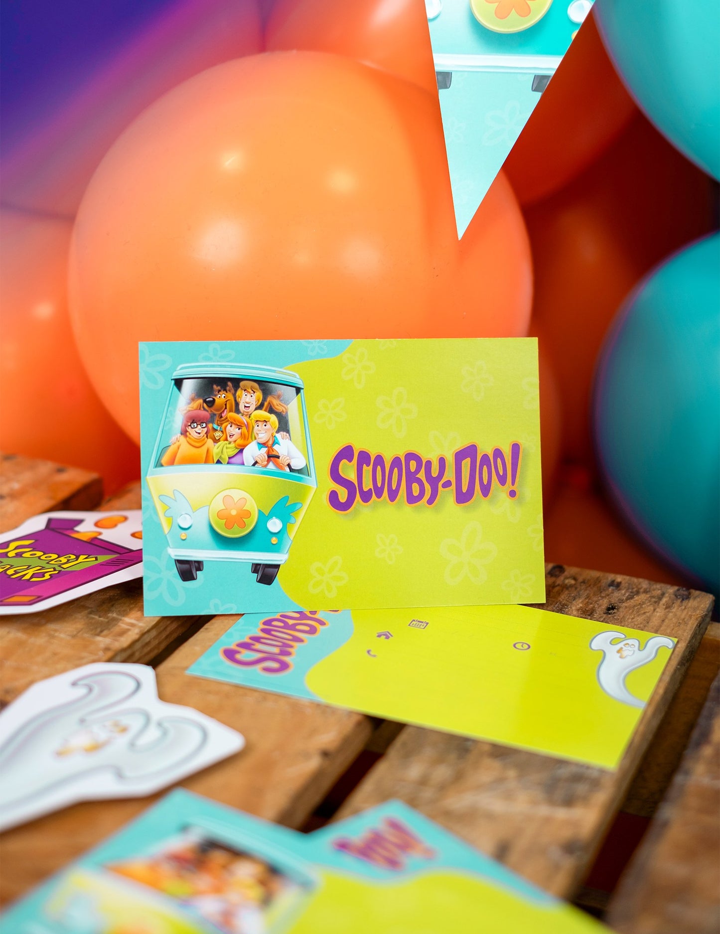 8 Pozivnice s Scooby-Doo omotnicom 10x16cm