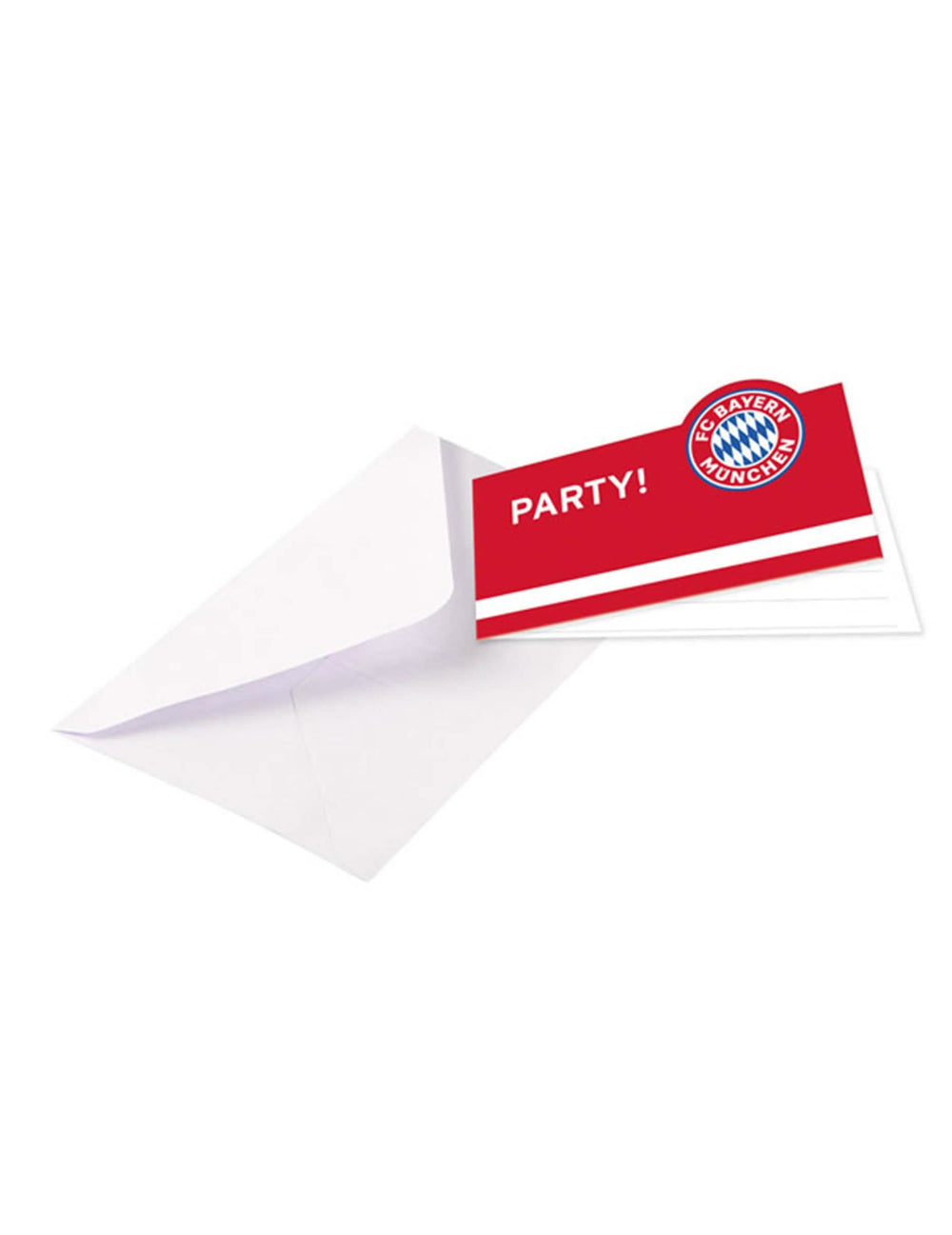 8 kartica za pozivnice s omotnicama FC Bayern München za crveno-bijelu proslavu