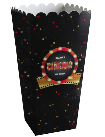 Mise en situation des cornets à popcorn en carton Hollywood