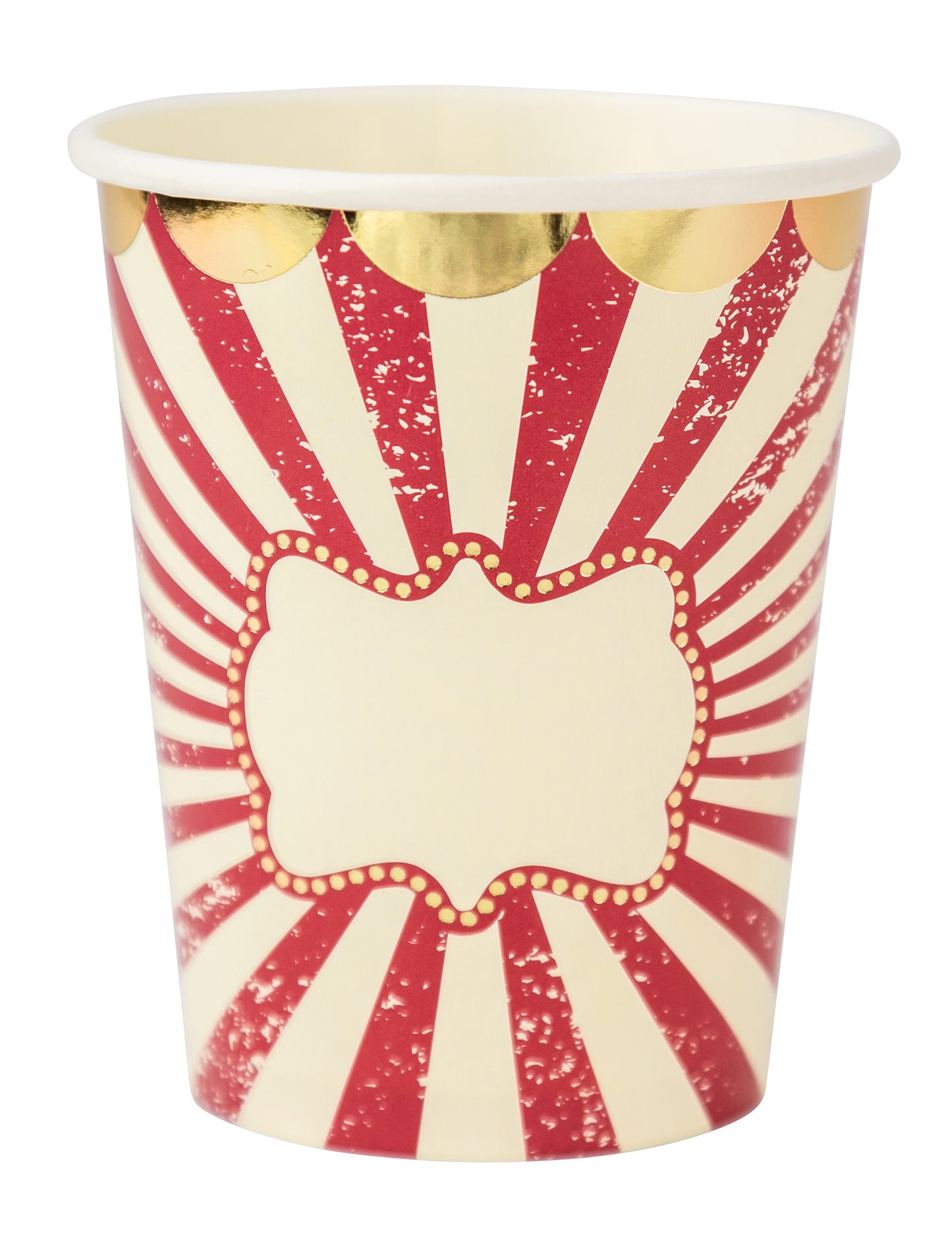 8 Gobelets cirque vintage 255 ml en carton