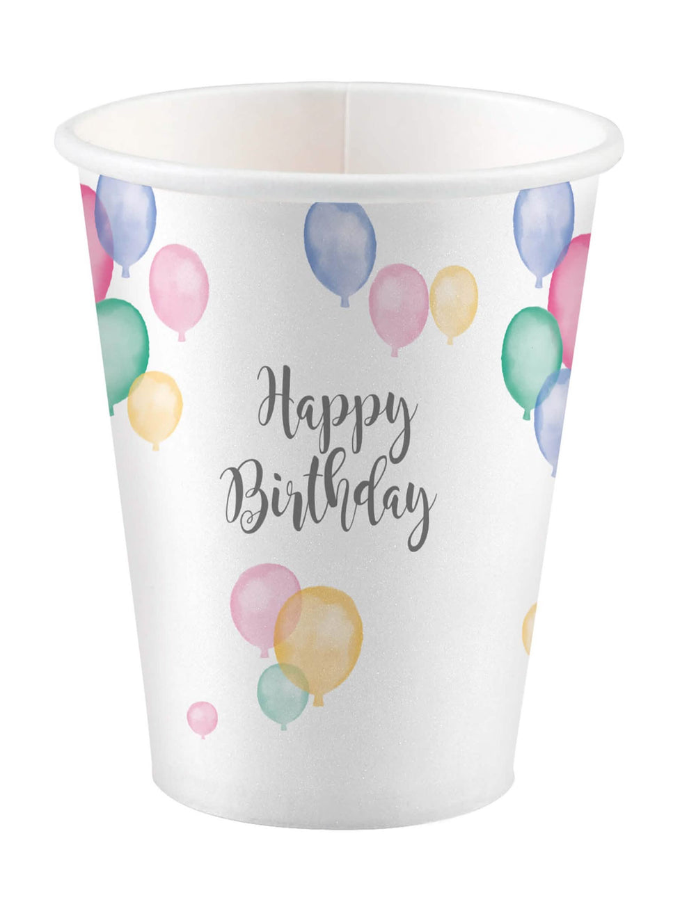 Kartonske čaše Happy Birthday baloni za pastelnu zabavu
