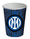 Gobelets en carton Inter pour fête bleu et noir