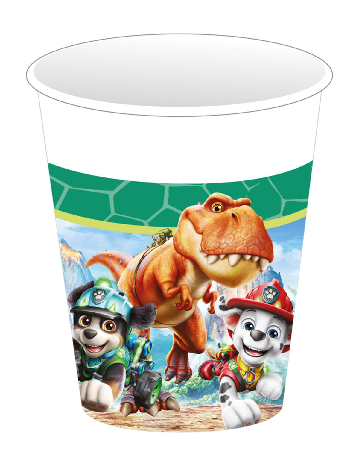 8 kartonskih čaša Patrolne šape™ Dino movie 200 ml