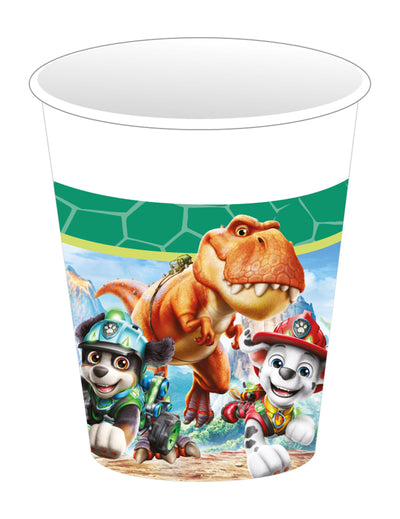 8 kartonskih čaša Patrolne šape™ Dino movie 200 ml