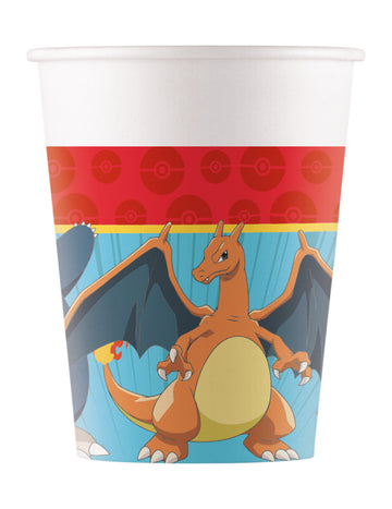 8 kartonskih čaša Pokémon Next Generation 200 ml 