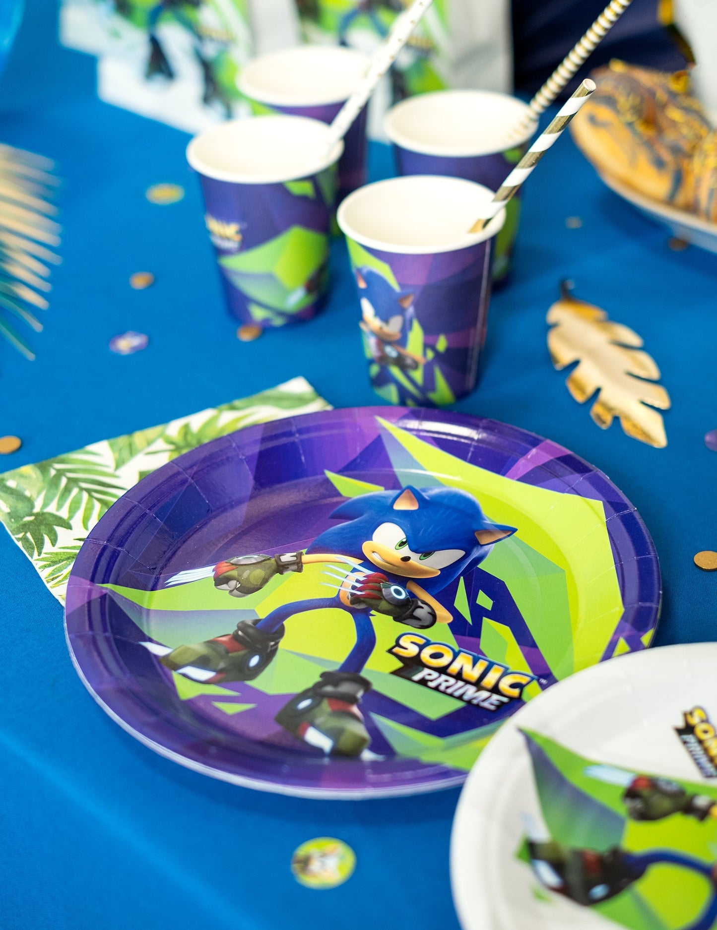 8 Velikih tanjura Sonic Prime™ 23 cm 