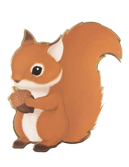 8 pozivnica s motivom šumskih vjeverica 14 x 13 cm životinje iz šume