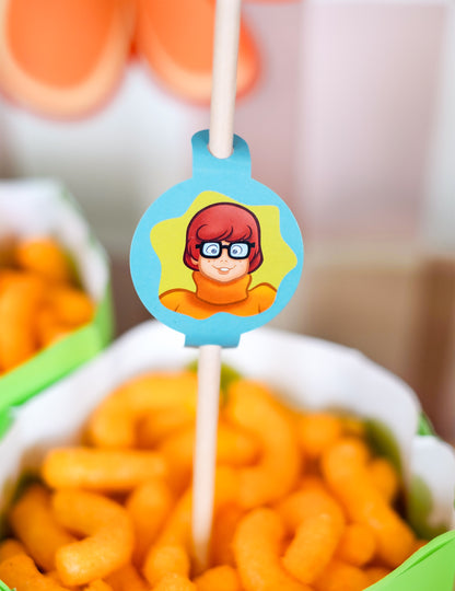 8 slamna medaljona u Scooby-Doo 20cm kartonu