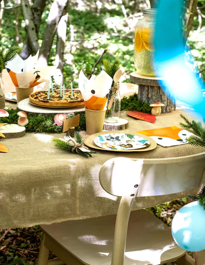 8 malih kartonskih ploča životinja u šumi 18 cm