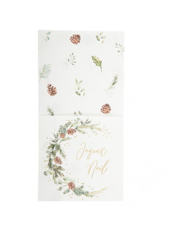 8 držača za pribor za jelo Enchanted Forest 10 x 20 cm Sretan Božić