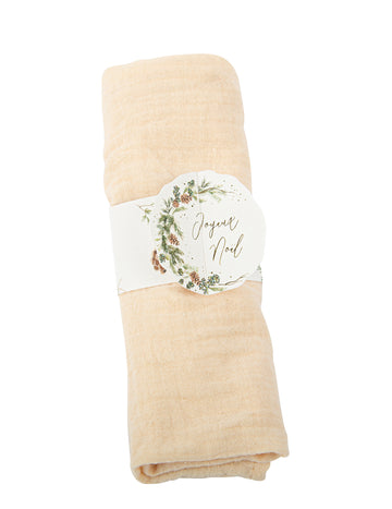 8 prstenova za salvete Sretan Božić Začarana šuma, bijelih i zlatnih