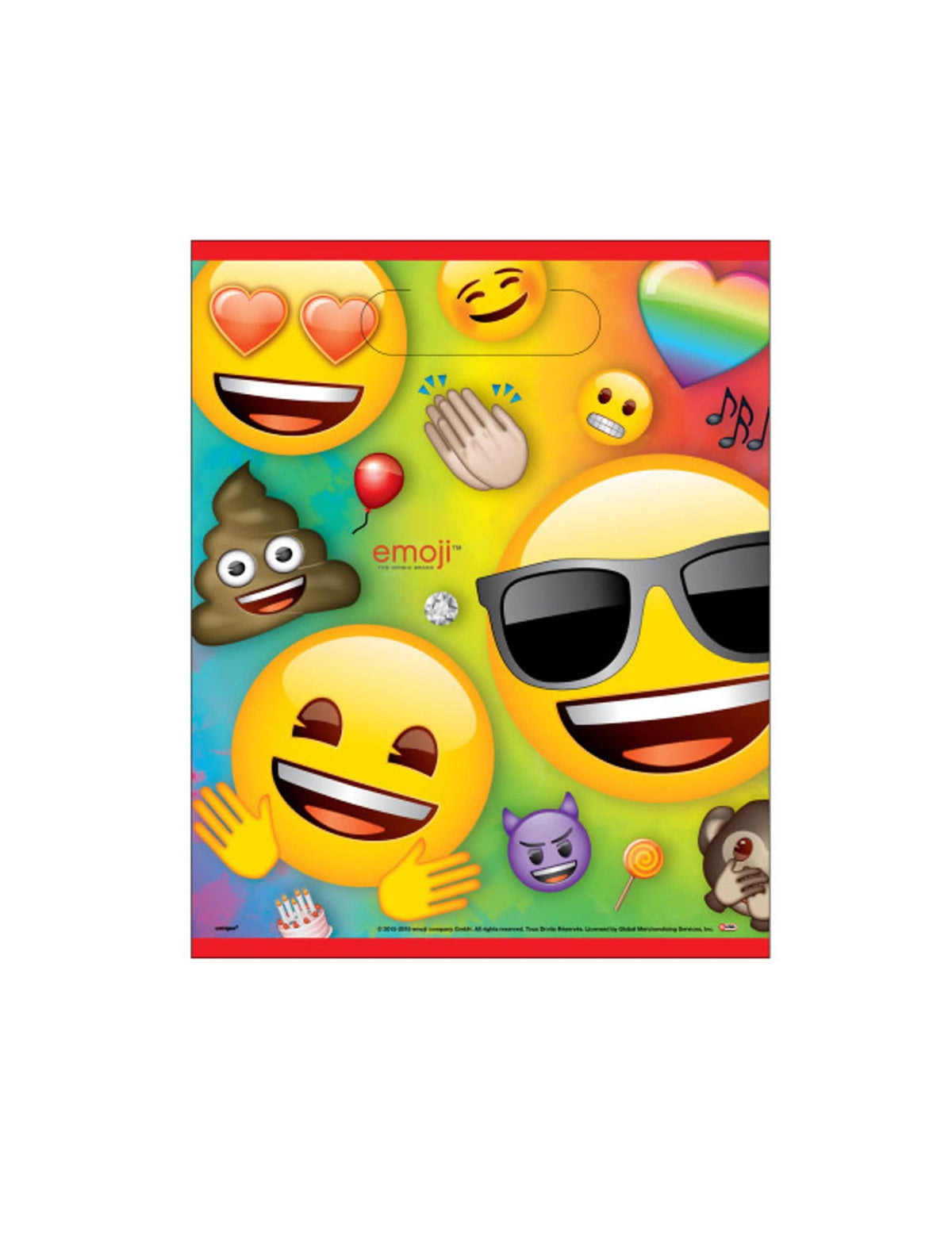 poklon vrećice od plastike Emoji Rainbow za dijete višebojne