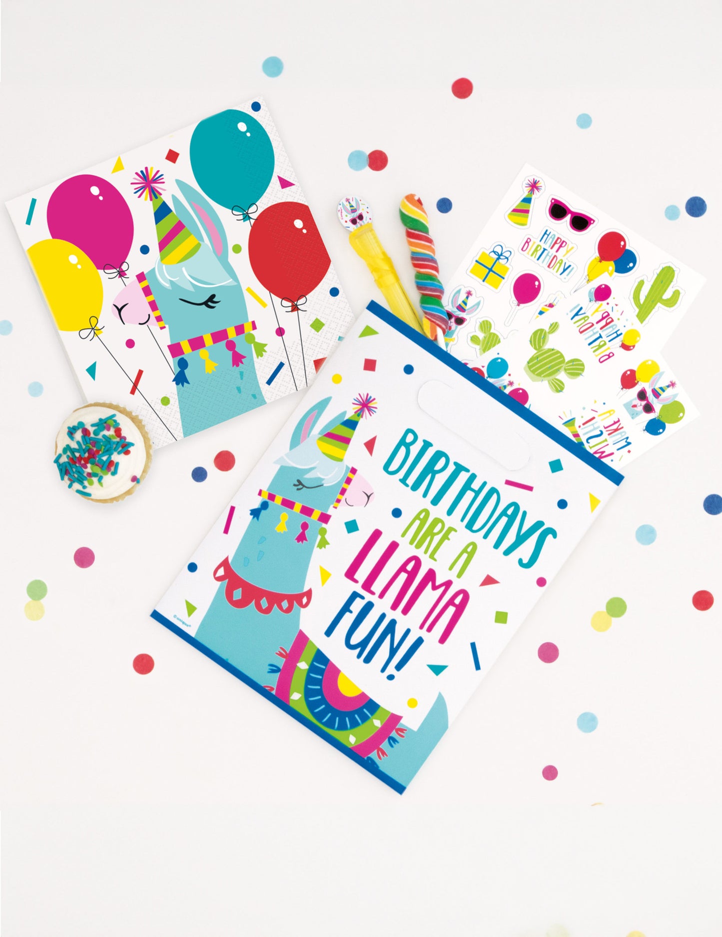 8 poklon vrećica s motivom lame za dječji rođendan