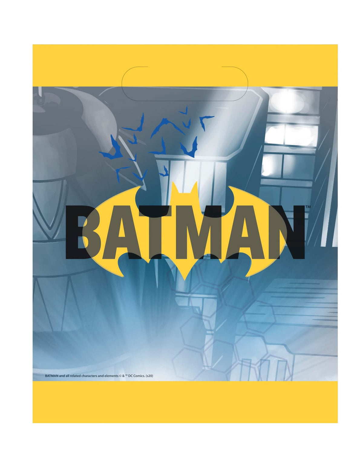 Batman vrećice za zabavu za dijete žuta i plava s logom