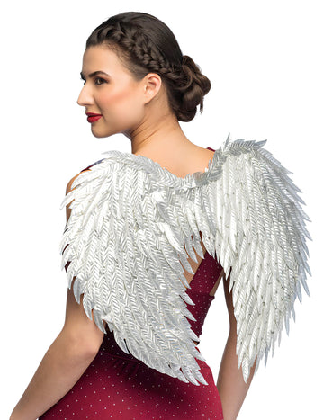 Glamurozna srebrna anđeoska krila za odrasle