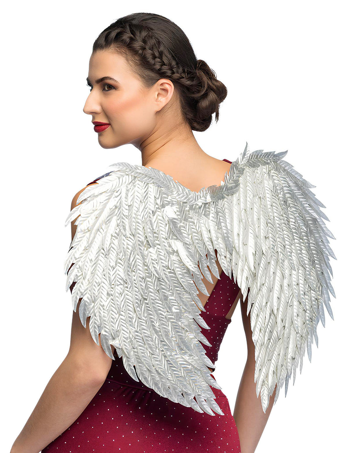 Ailes d'ange glamour pour adulte argentées