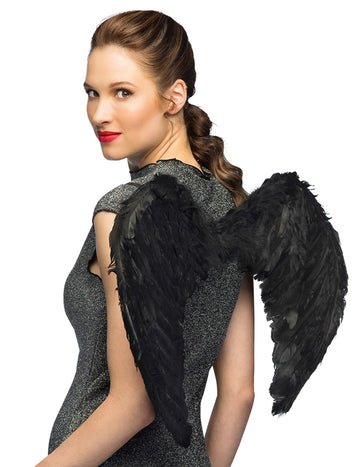 Crna anđeoska krila 60 x 40 cm