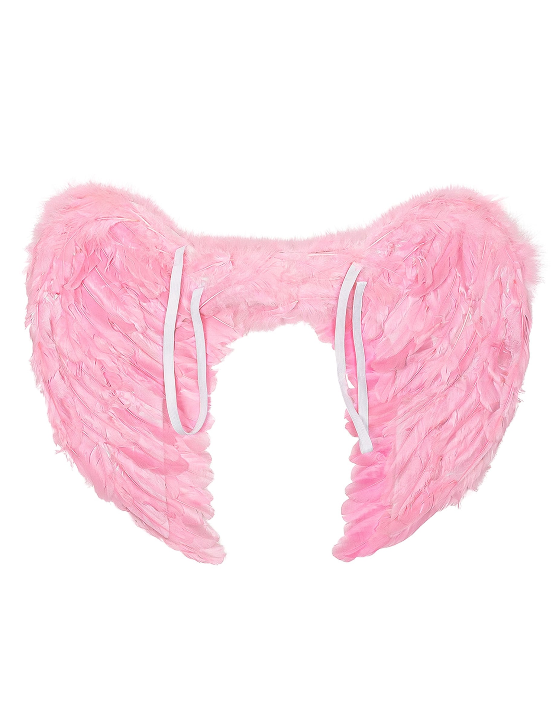 Détail du système d'attache des ailes d'ange pour femme roses