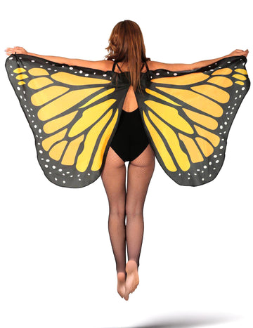 Narančasta leptir krila 170 x 80 cm odrasli