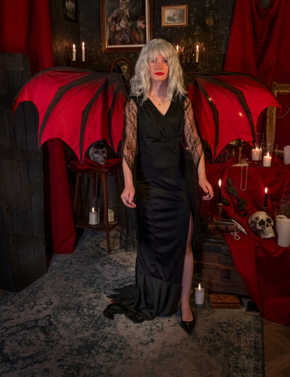 Divovska crvena i crna krila za odrasle