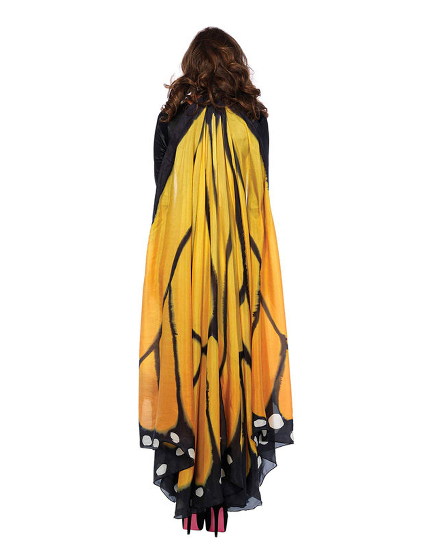 Vue de dos des ailes papillon géantes pour adulte