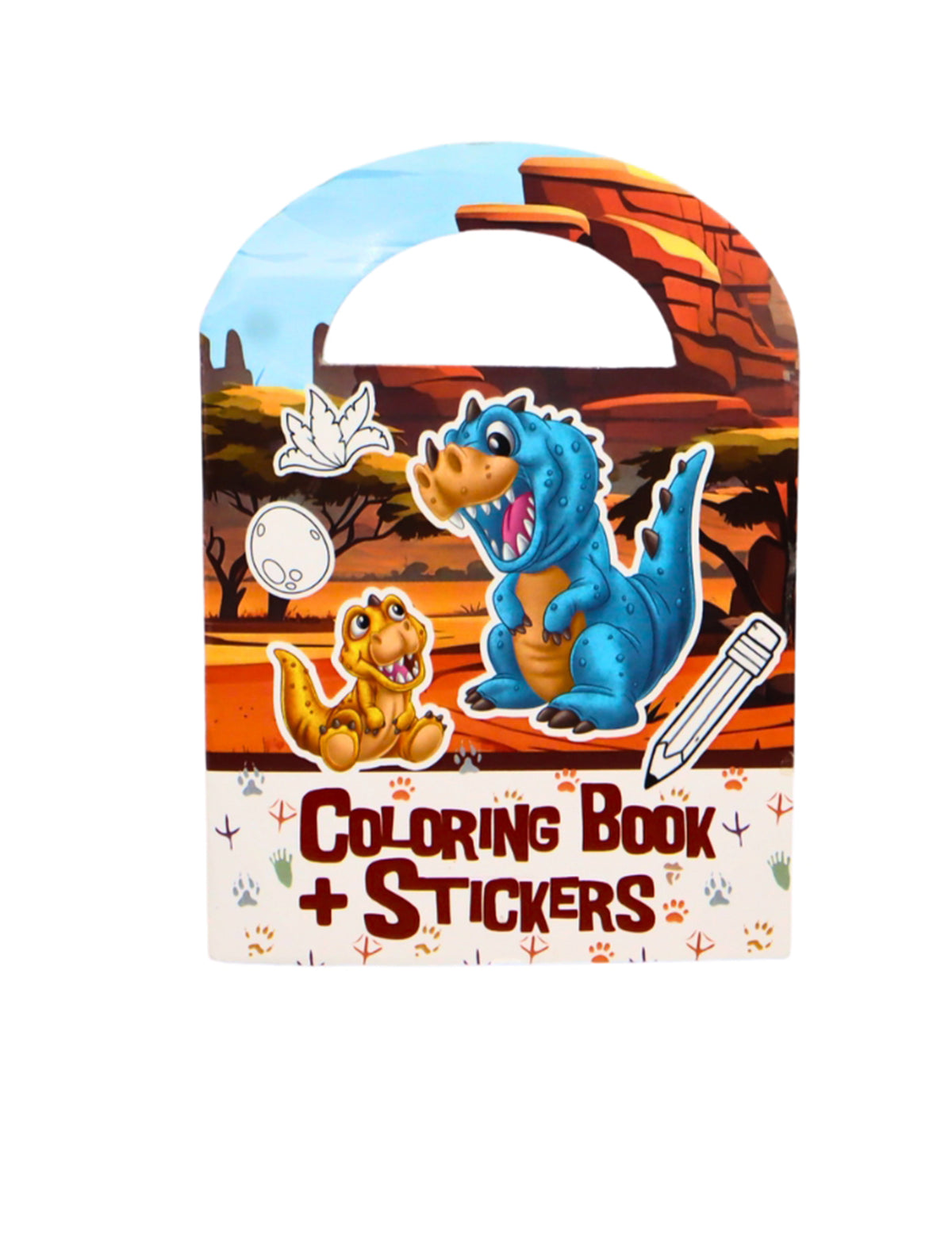 Bojanka s naljepnicama dinosaura