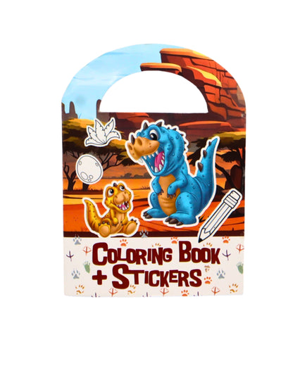 Bojanka s naljepnicama dinosaura