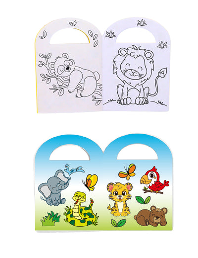 Album za bojanje s naljepnicama zoo
