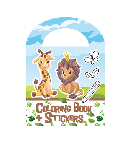 Album za bojanje s naljepnicama zoo