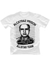 T-shirt Alcatraz Prison Wear Allstar Team pour homme blanc et noir