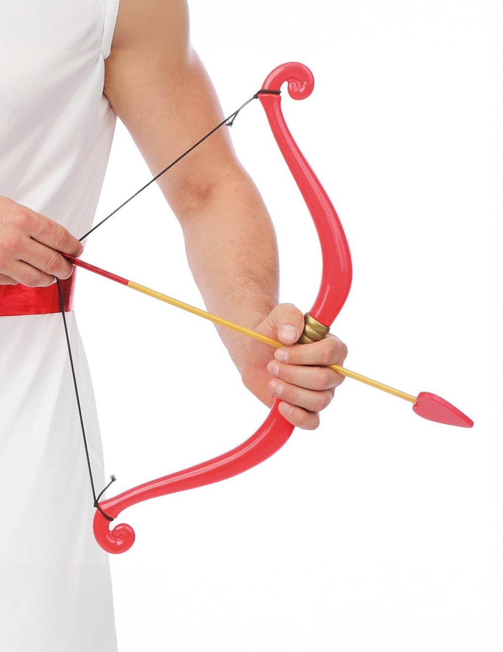 Arc et flèche de Cupidon pour adulte rouge