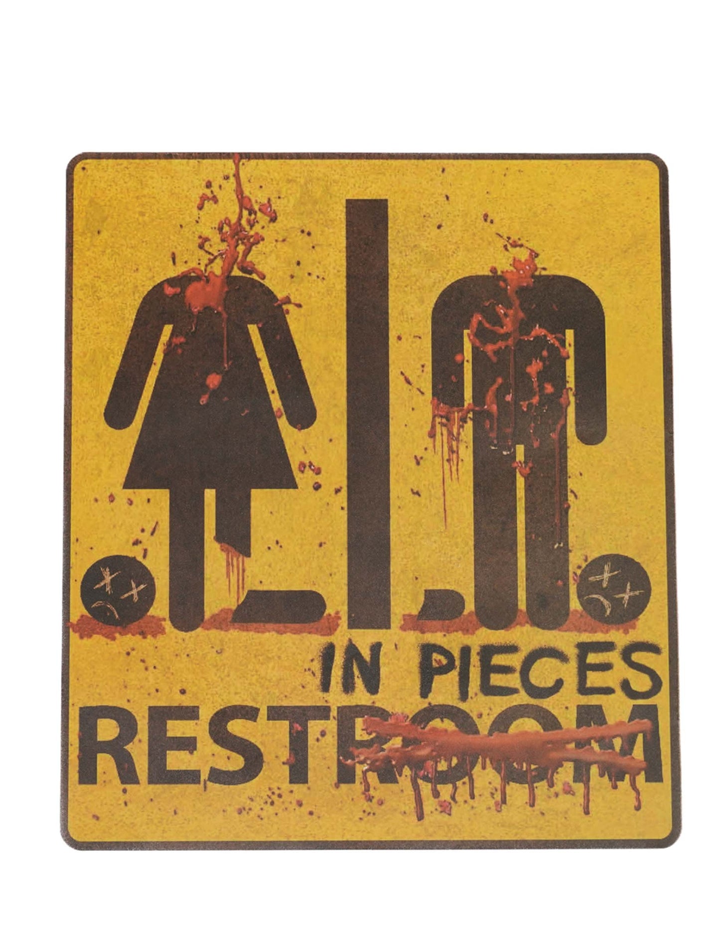 Naljepnica za Noć vještica "Ostatak u komadićima" 43 cm x 30 cm