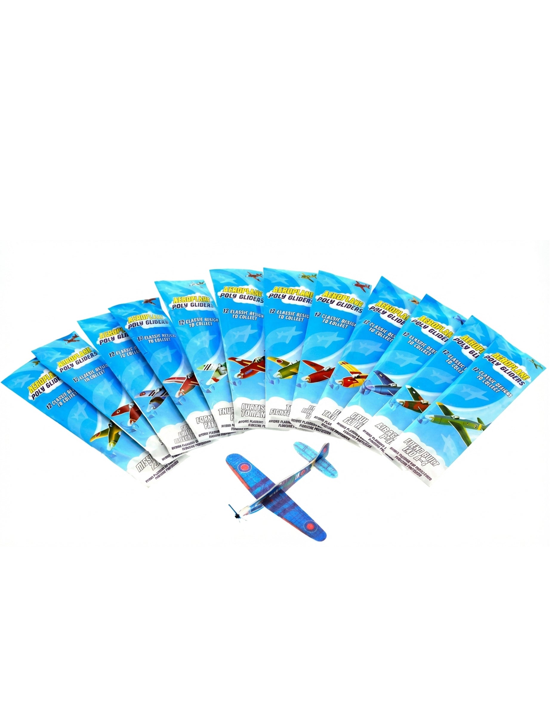 Jouet petit avion planeur pour enfant multicolore en sachet individuel