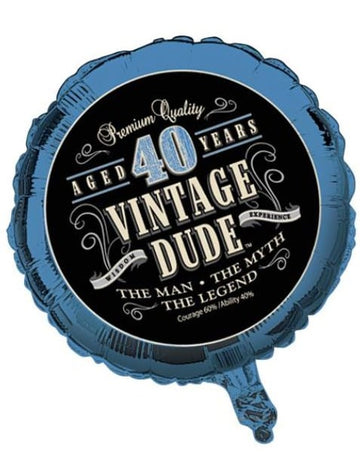 Aluminijski balon za rođendan Vintage 40 godina 46 cm 
