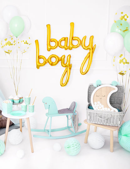 Zlatna dječja aluminijska kugla 73 x 75 cm