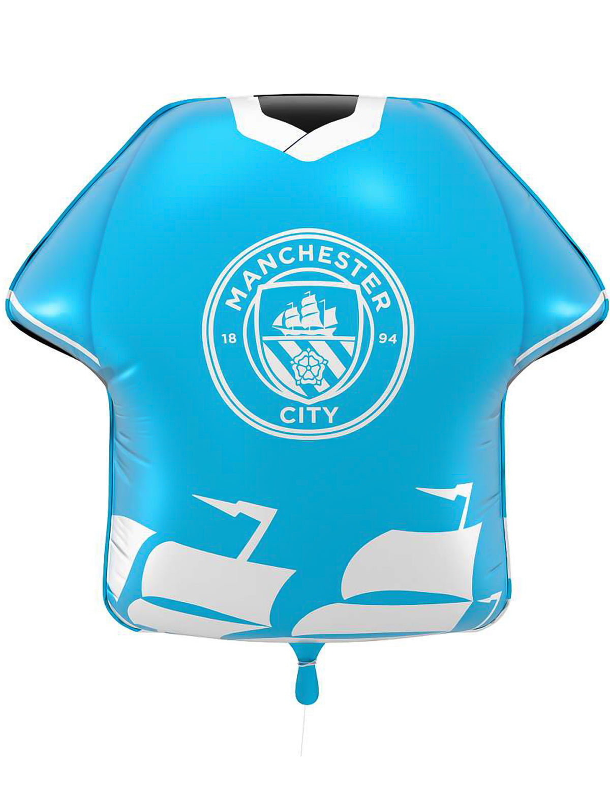 Plavi aluminijski balon u obliku dresa Manchester City Football Club 52 x 51 cm