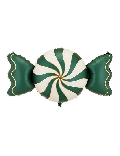 Aluminijski balon Bombon bež i zeleni 113 x 54 cm