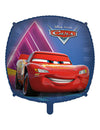Ballon aluminium carré Cars Flash McQueen pour enfant bleu et rouge