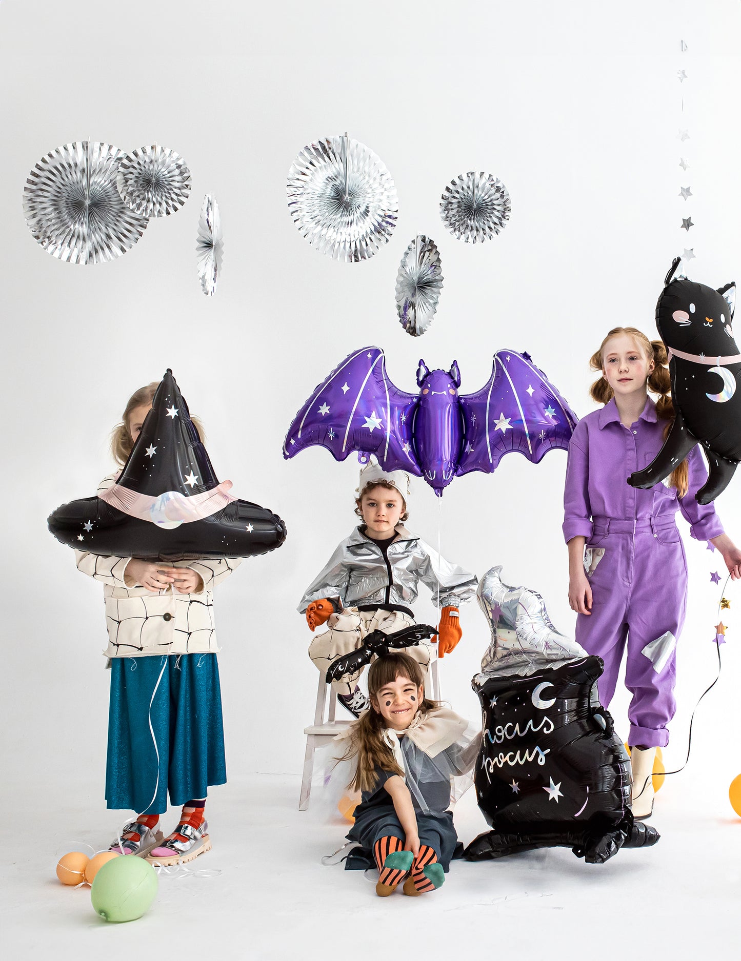 Aluminijski balon vještica šešir 66 x 57 cm