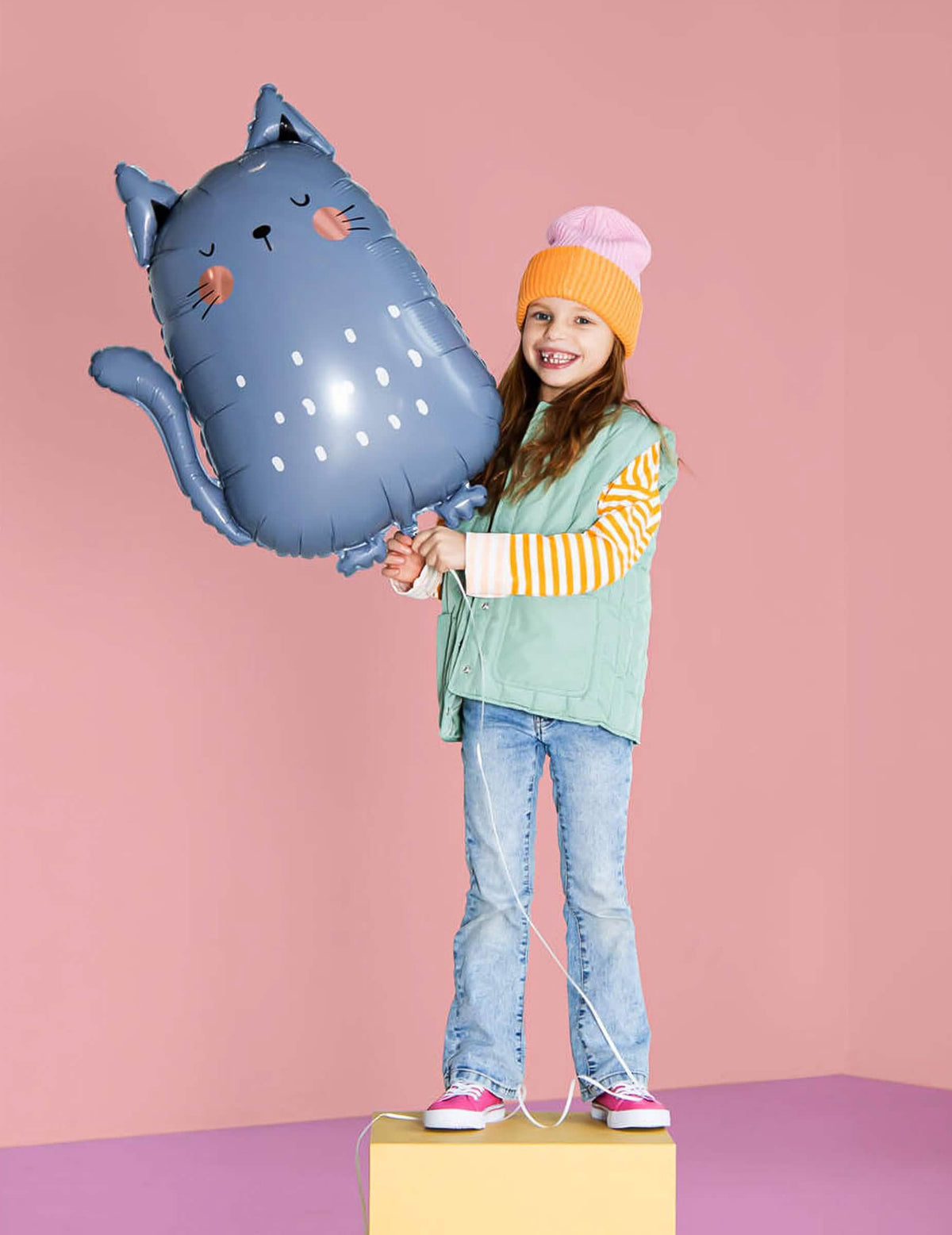 Aluminijski balon u obliku mačke 49 x 69 cm
