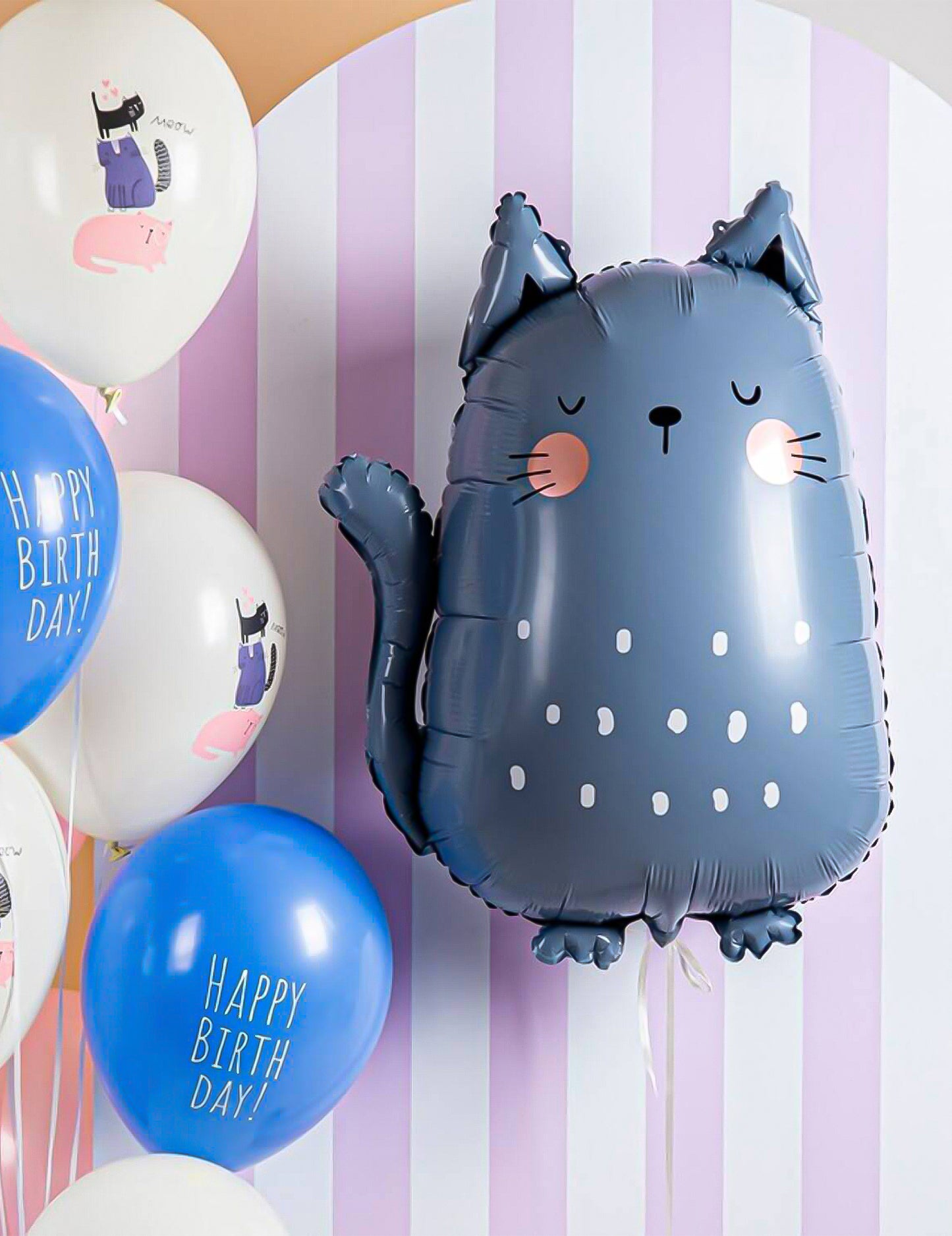 Aluminijski balon u obliku mačke 49 x 69 cm