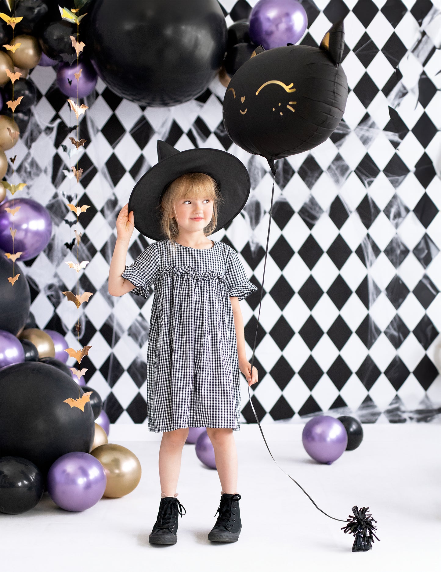 Black Cat Aluminij balon 48 x 36 cm